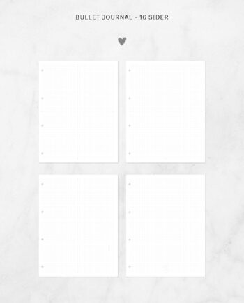 Bullet Journal Ekstra-sider A4 Oversize – Fantastisk Tilbud!