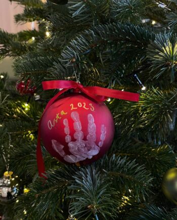 Personlig Julekugle med Håndaftryk – Skab Varige Minder!