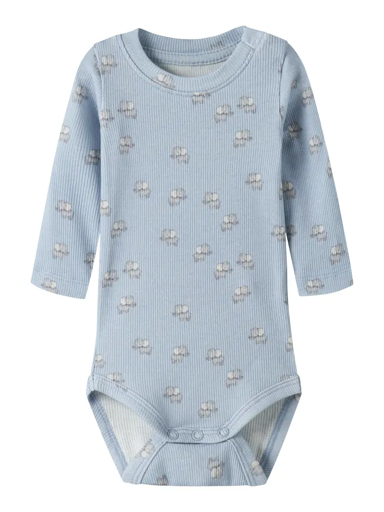 Hobit Langærmet Body Blue Fog 80