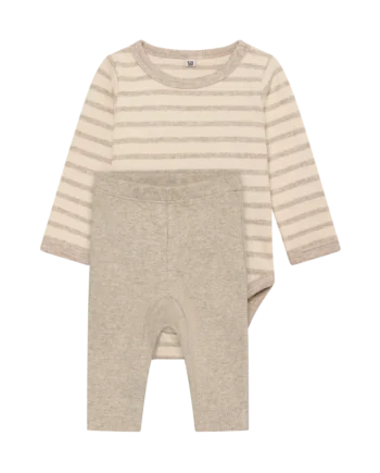 Stribet Bodysuit og Leggings Sæt fra BeKids - Komfortabelt Sæt