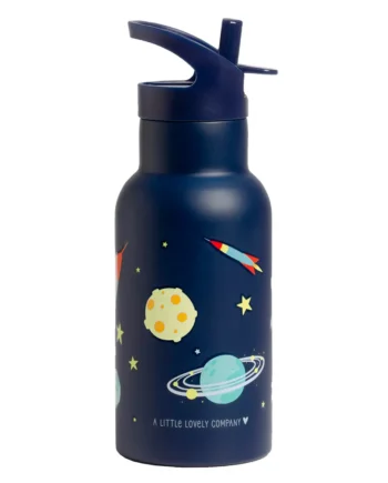 Stål Drikkedunk Space – Perfekt til Skole og Fritid