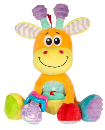 Aktivitetsgiraf fra Playgro - Blød og underholdende bamse