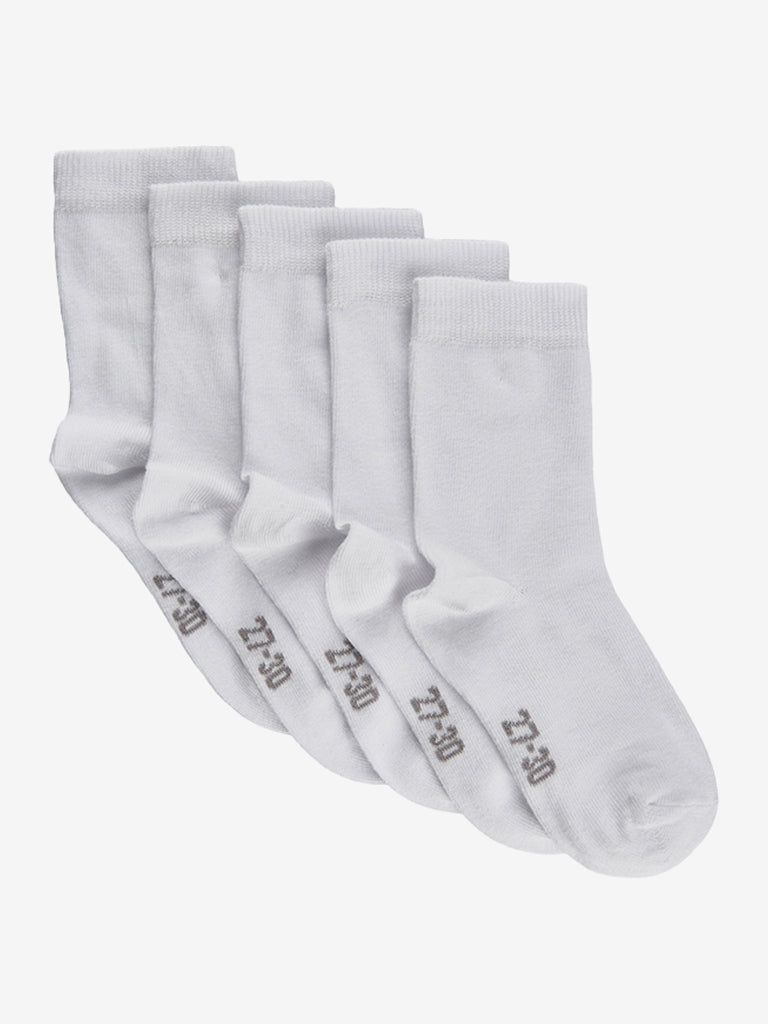 Ankel Sokker -solid -pack White 19 22