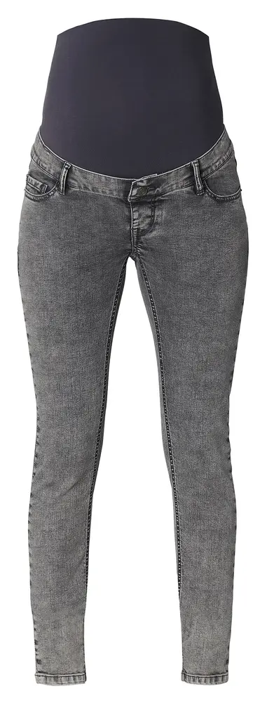 Avi Skinny Fit Jeans til Gravide - Grå Denim Komfort