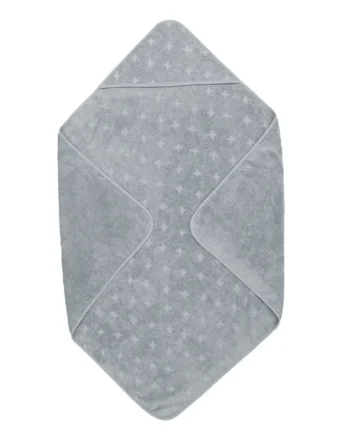 Økologisk Baby Håndklæde 100x100 cm - Jasmin Blue
