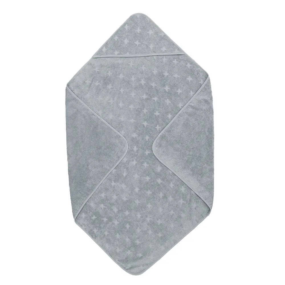 Økologisk Baby Håndklæde 100x100 cm - Jasmin Blue