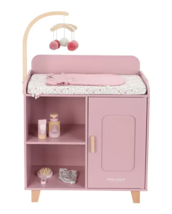 Sød Pink Baby Kommode til Dukker - Fantastisk Tilbud!
