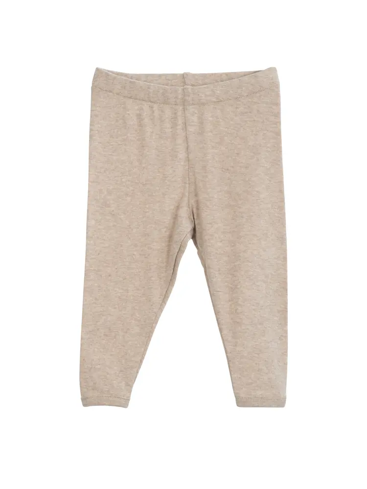 Økologiske Baby Leggings i Oat – Komfort til Nyfødte