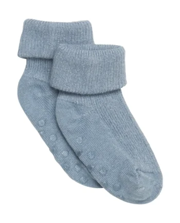Skridsikre Baby Rib Sokker - Blue Mirage fra Bekids