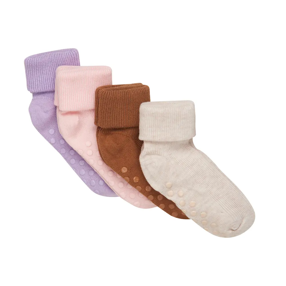 Baby Rib Strømper med Antiskrid – Bekids Pakke