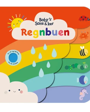 Farverig Papbog til Baby - Sans Og Lær Regnbuen