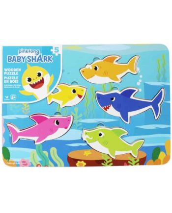 Baby Shark Træpuslespil – Sjovt Legesæt til Børn