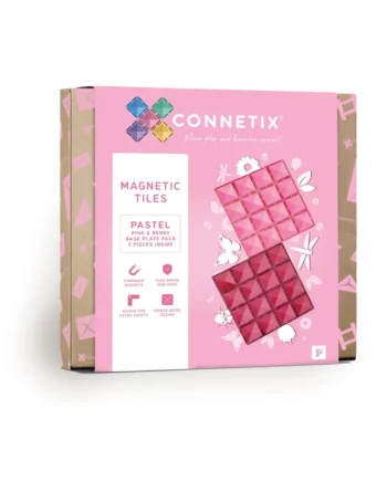 Base Plate-magnetplader i pastel pink og berry - 2 stk.