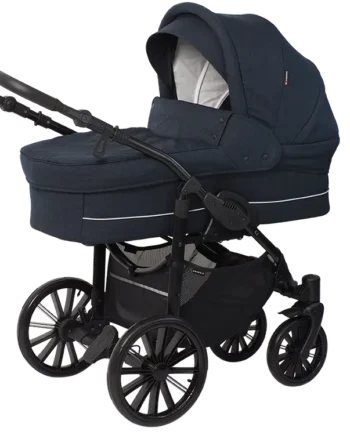 Nordic Lux Barnevogn i Dusty Navy – Komfortabel og Smidig