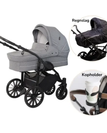 Nordic Lux Inkl  Regnslag Og Kopholder Grey Melange