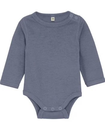 Uld Body Langærmet - Solid Folkstone Gray Melange 80% Rabat!
