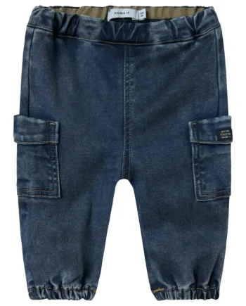 Ben Baggy Jeans i Mørk Denim - Trendy Børnebukser