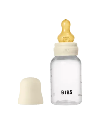 Bibs Sutteflaske Rund Latex 150 Ml Slow Flow Ivory Tilbud