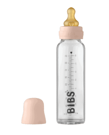BIBS Glassutteflaske i Latex 225ml - Blush Tilbud!