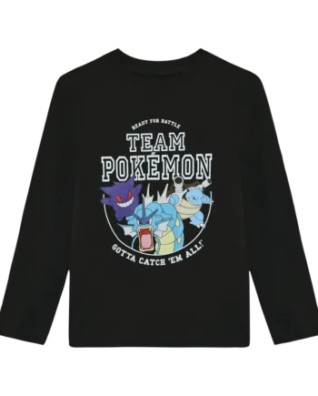 Pokémon Print Bluse i Sort fra Minymo - Legende Design