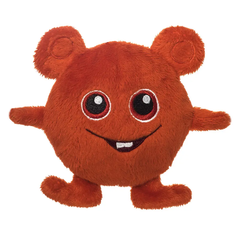Bobbo Minisar Bamse - Rød 12 cm til Fantastisk Pristilbud!