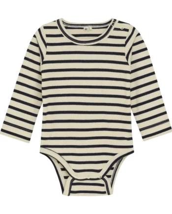 Langærmet Ribbet Body i Bomuld fra Bekids - Komfortabel!
