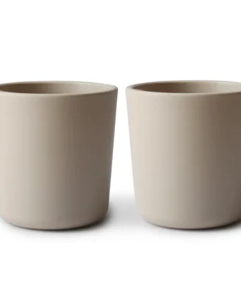 Børnekopper i Vanilla fra Mushie – Stilrent design!
