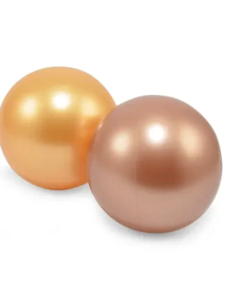 Sansebolde i Plast - Kobber og Beige Net, 2 stk.