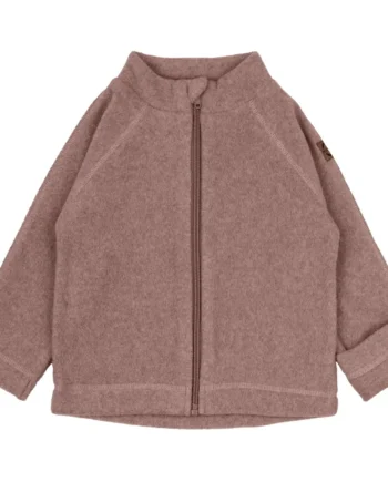 Blød Fleece Babyjakke i Burlwood fra Mikk-line - Komfort!