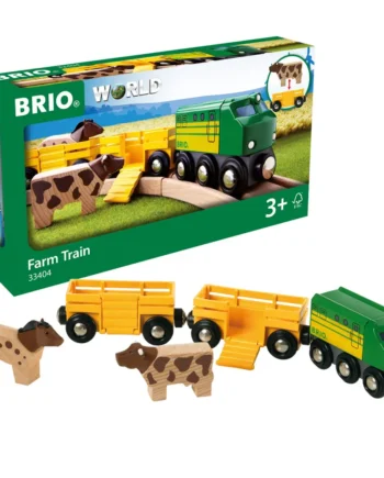 Bondegårdssæt fra Brio - Transportér dyr til folden!