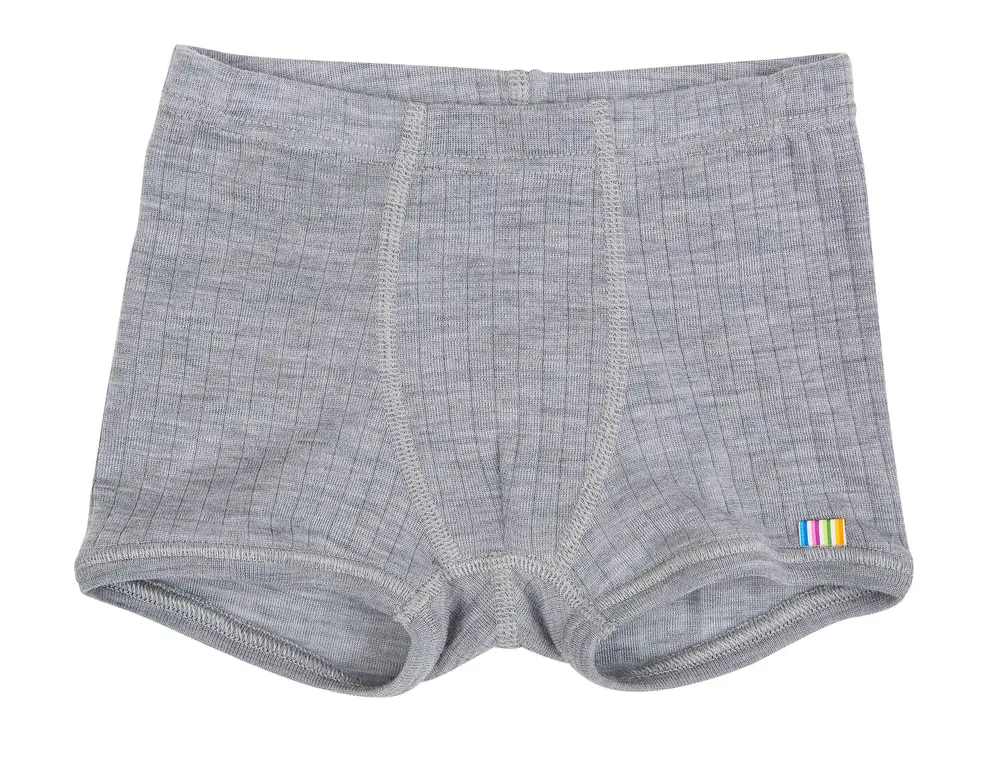 Grå Merinould Boxershorts - Komfort og Kvalitet til Børn