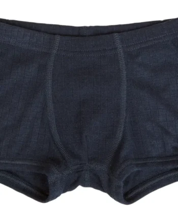 Marineblå Boxershorts i Blød Merinould fra Joha