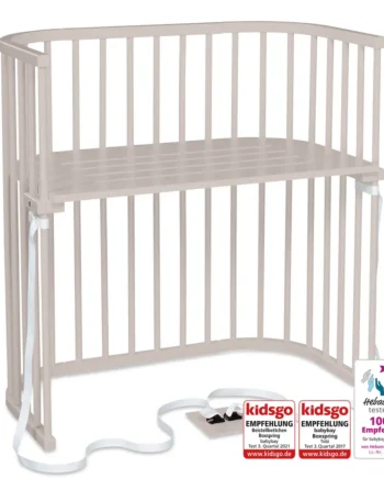 Boxspring Seng til Baby - Beige Side By Side Crib