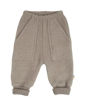 Brune baggy bukser i merinould fra Joha - Komfortabel leg!