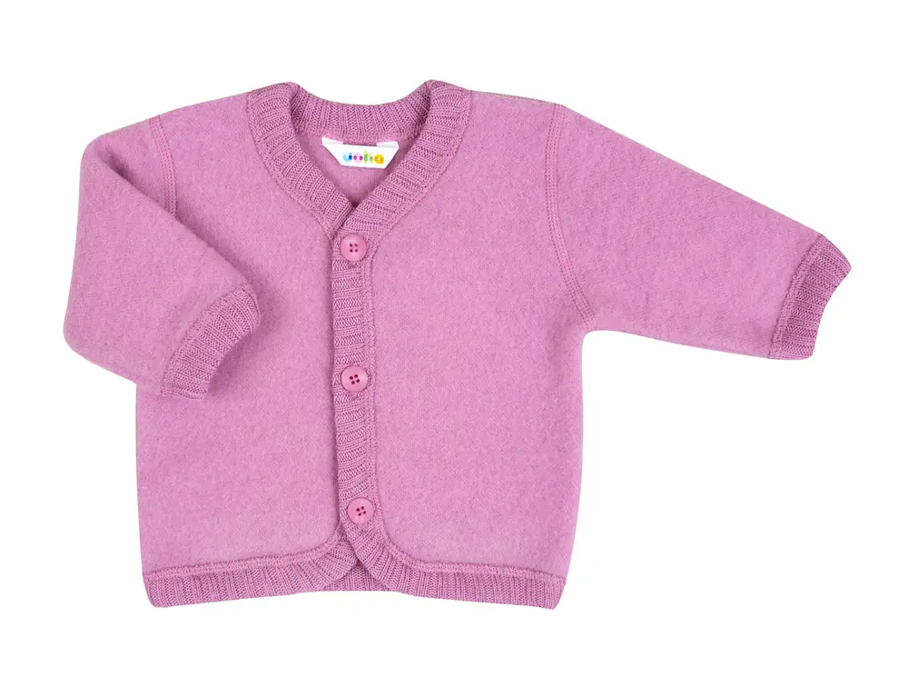 Rosa Merino Uld Cardigan fra Joha - Komfort til Kolde Dage