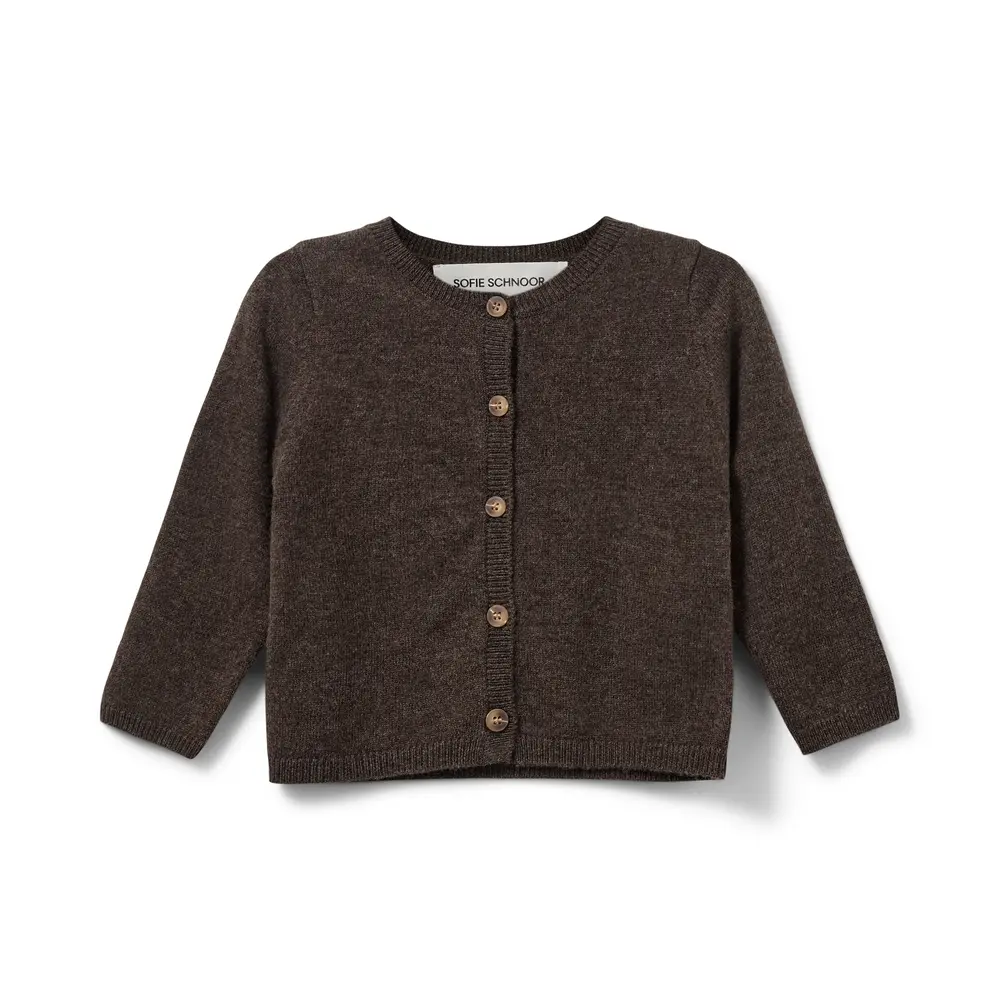 Cisse Cardigan i Brown Fudge fra Sofie Schnoor Kids