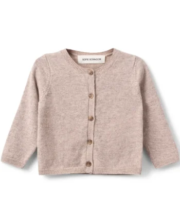Cisse Cardigan i Brun Melange - Trendy Børnetøj Tilbud!