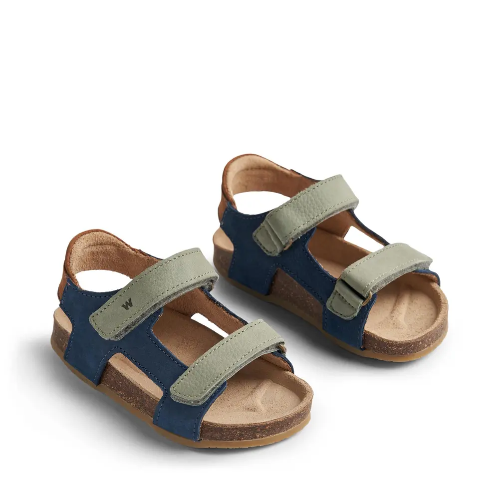 Corey Kork Sandal i Blå - Åben Tå til Børn