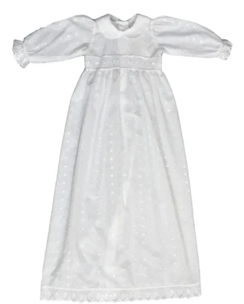 Elegant Dåbskjole med Broderi - Angelise fra Jocko, Hvid