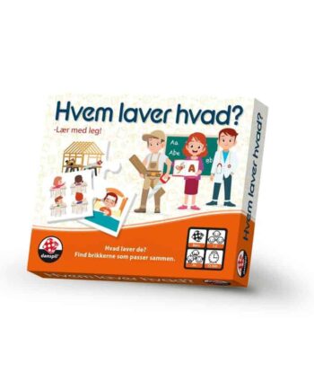 Danspil Hvem Laver Hvad – Sjovt læringsspil til børn