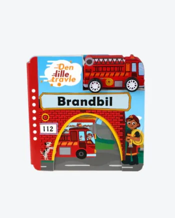Den Lille Travle Brandbil – Sjov Papbog med Træbil