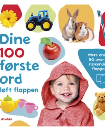 Dine Første Ord - Interaktiv Børnebog med Flapper