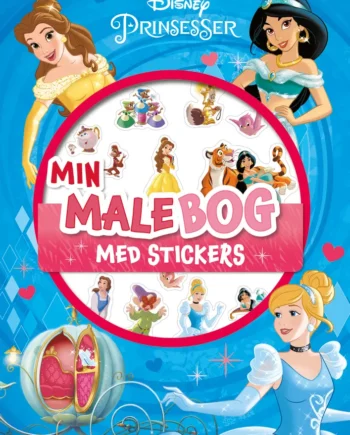 Disney Prinsesser: Malebog med Klistermærker til Børn