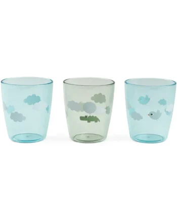 Yummy Mini Drikkeglas - Happy Clouds Grøn 3-pak