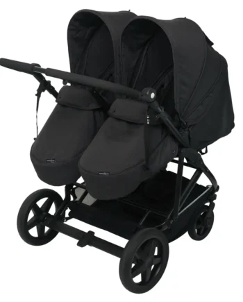 Duo Twin Klapvogn Antracit – Perfekt til Søskende!