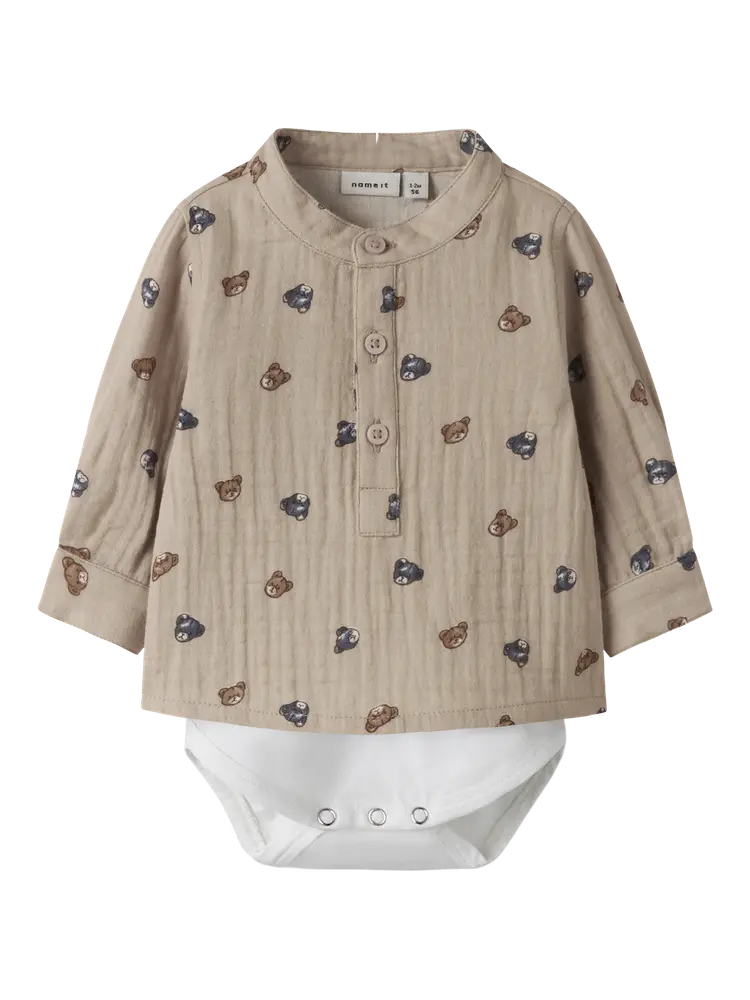 Dutty Langærmet Skjorte Body Chateau Gray 86