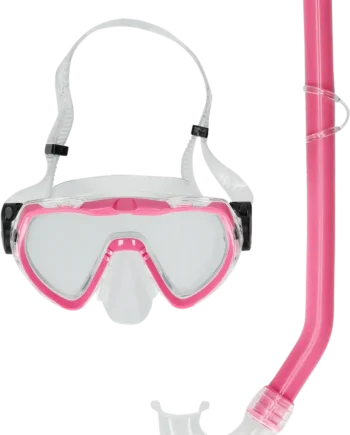 Matira Jr Dykkersæt til børn - Pink snorkel og briller