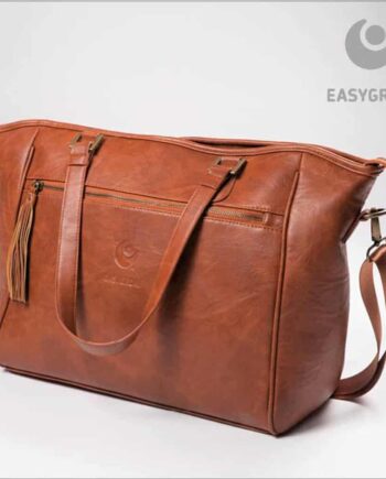 Easygrow Mama Bag - Stilfuld Brun Pusletaske til Forældre