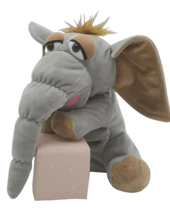 Sød elefant mammut hånddukke - Fantastisk leg til børn!