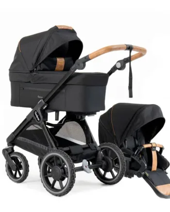 Emmaljunga Sento Pro Flat Combi - Outdoor Black tilbud!